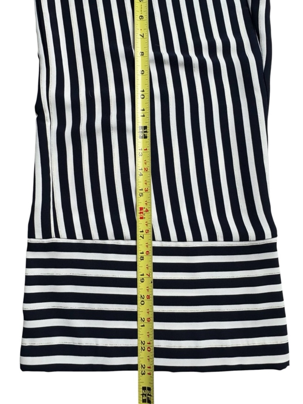 Joseph Ribkoff Midnight Navy Striped Wide Leg Culotte Pants Size 6 Style 221341 - Picture 10 of 12
